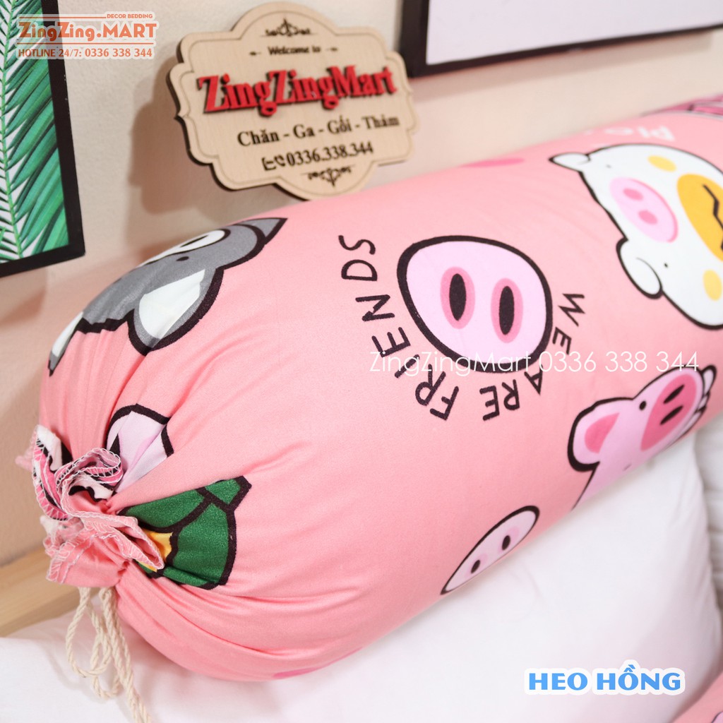 Vỏ gối ôm poly cotton nhiều mẫu đẹp (Xem mẫu ga gối)