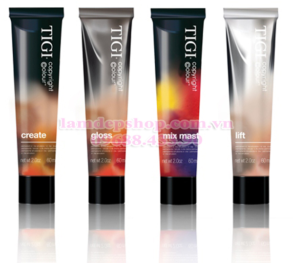 Kem Nhuộm Tóc - Tigi Copy Right Colour Gloss (60ml) (Cần mua thêm trợ nhuộm)