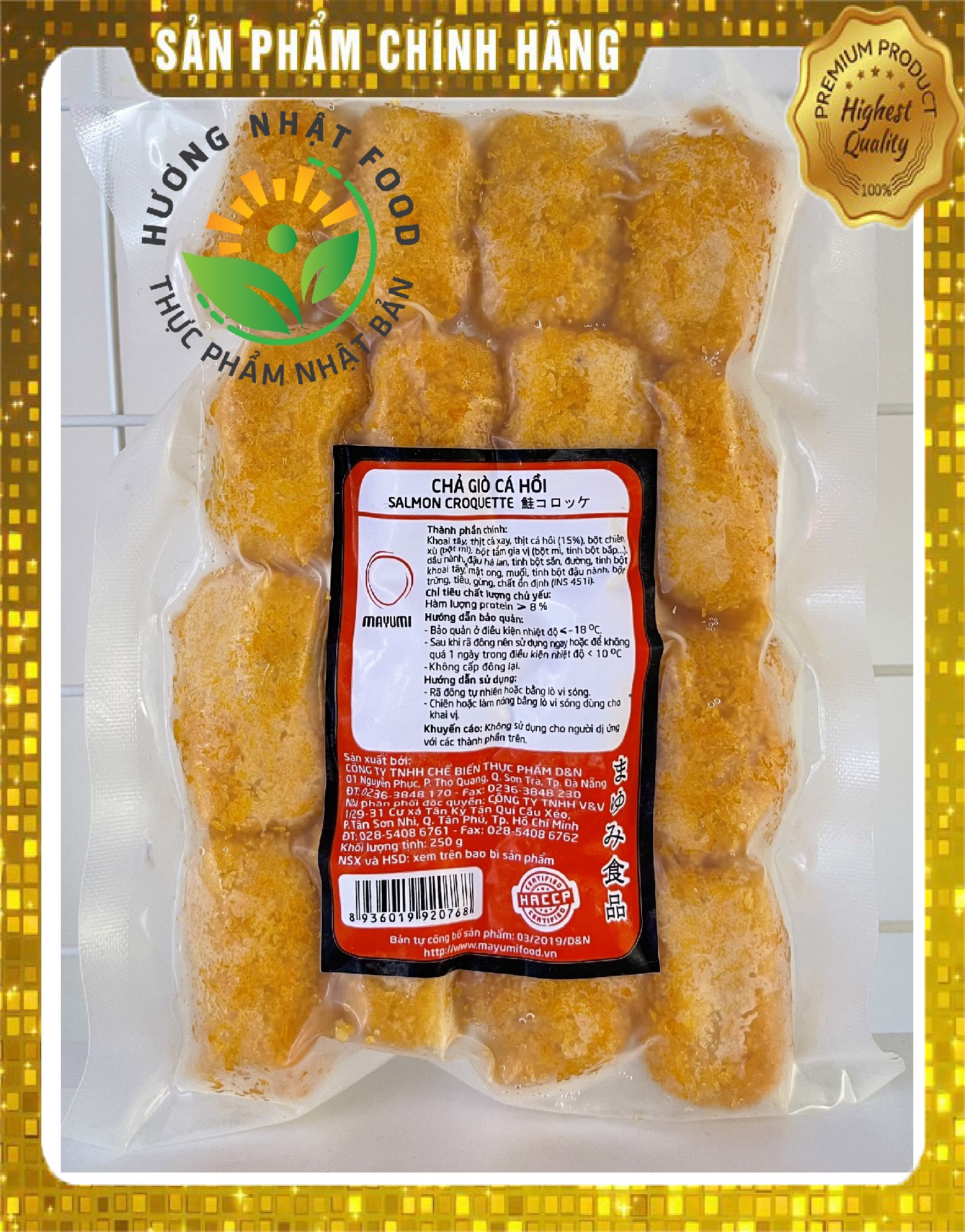 🌸 HÀNG CHẤT LƯỢNG - UY TÍN 🌸 CHẢ GIÒ CÁ HỒI 250G (GIAO HỎA TỐC TPHCM)