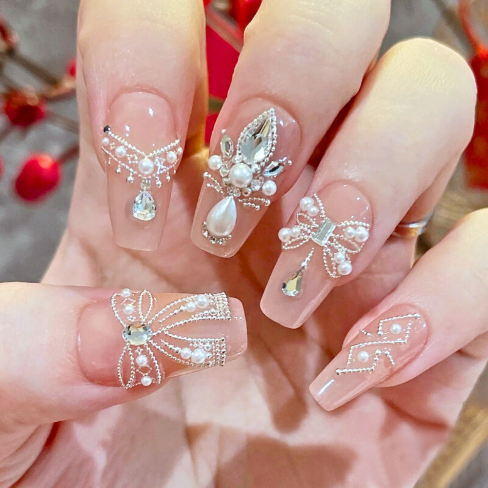 Khay bi nail mini 6 ô mix size