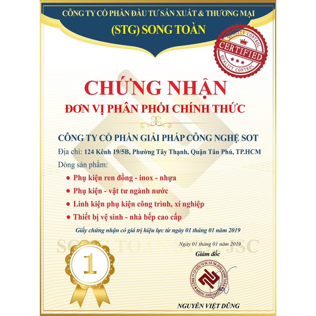 Vòi rửa chén lạnh INOX 304