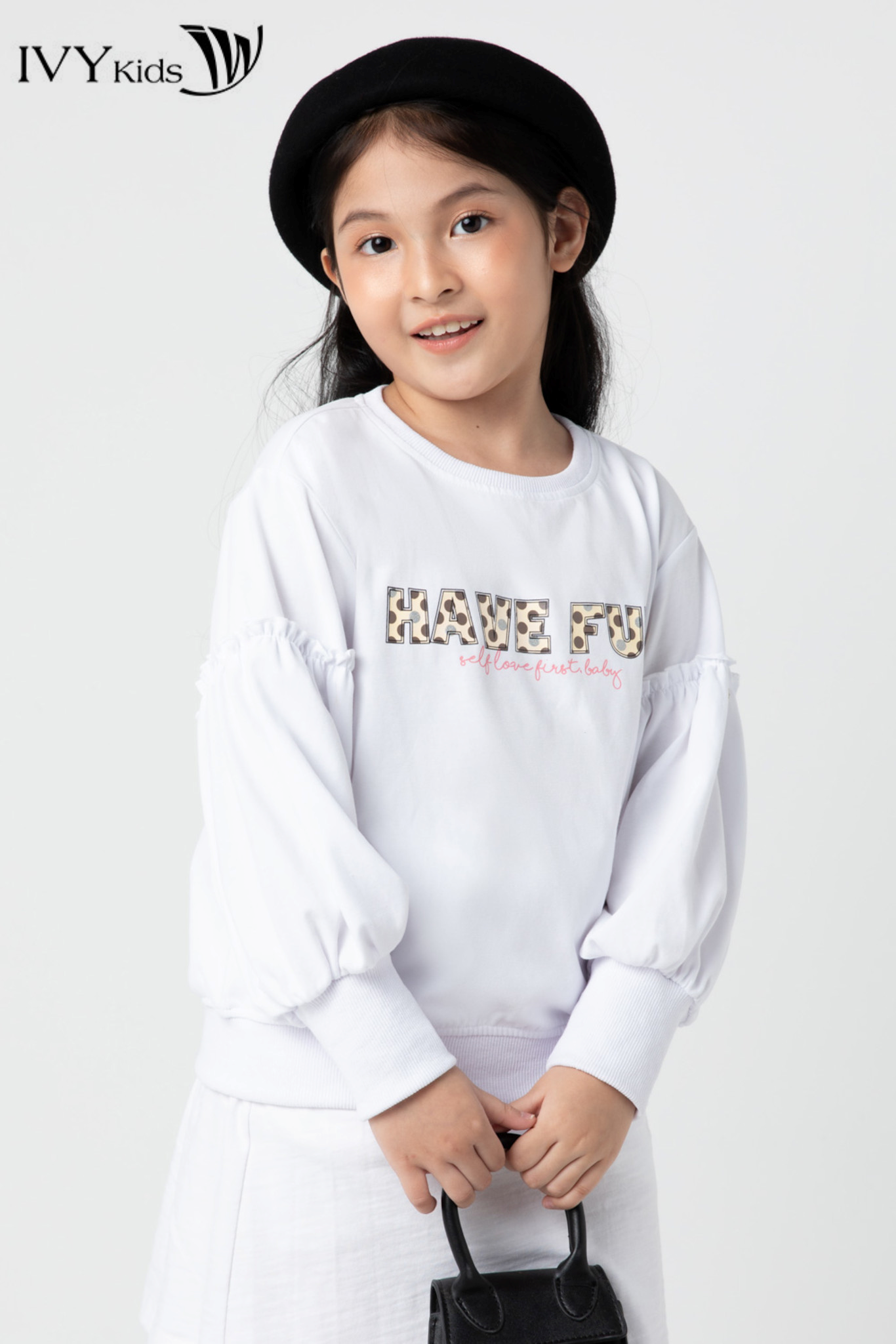 Áo thun bé gái Have Fun IVY moda MS 58G1157