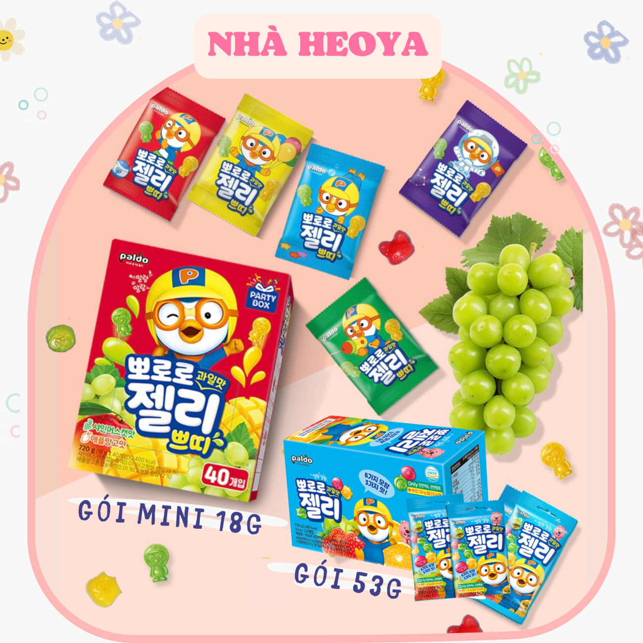 KẸO DẺO TRÁI CÂY PORORO HÀN QUỐC