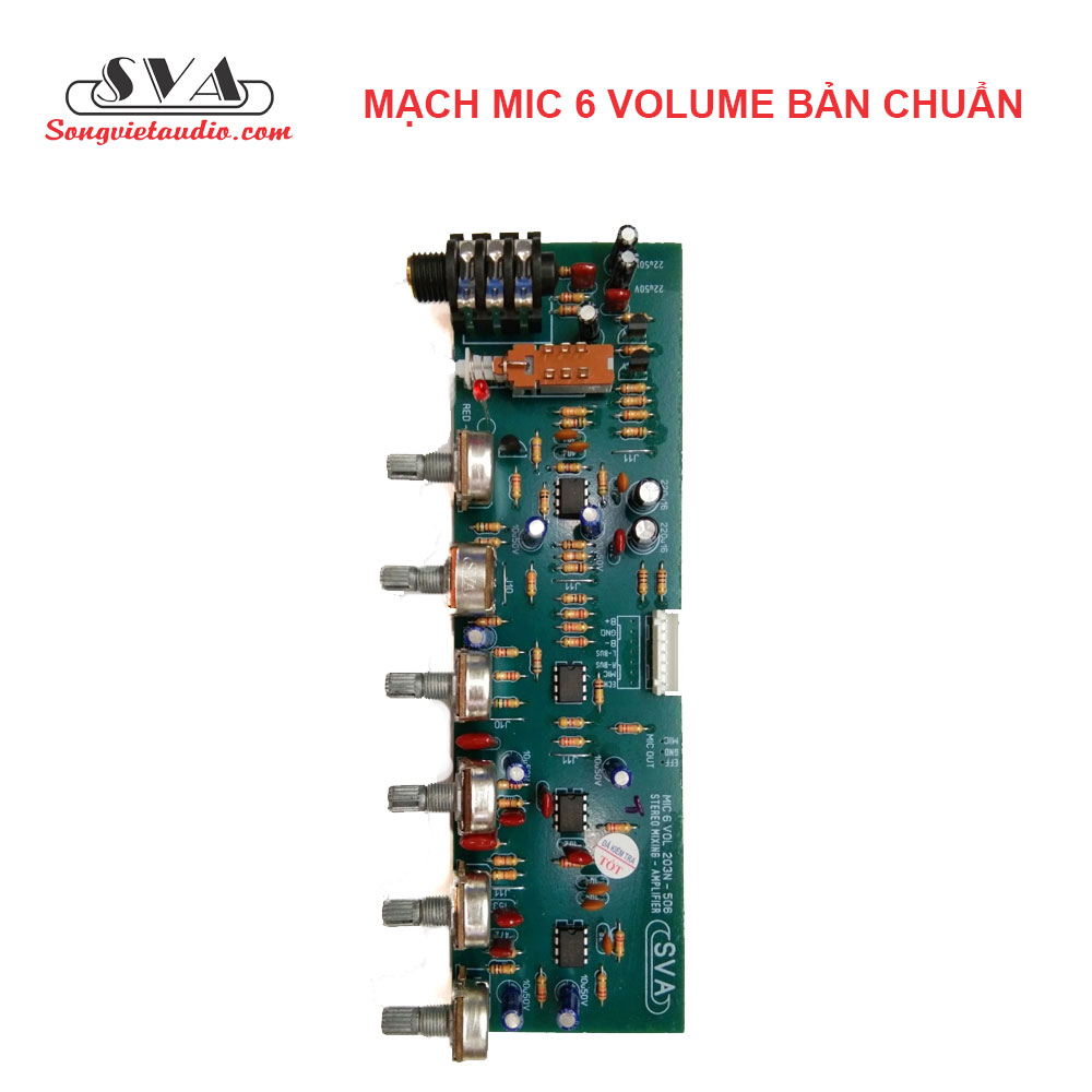 MẠCH MIC 6 VOLUME - KÈM DÂY