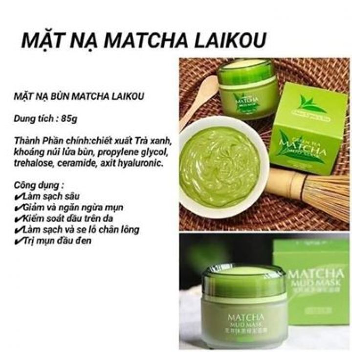 Mặt nạ bùn trà xanh