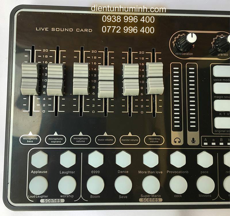 SOUND CARD THU ÂM LIVE STREAM K9 KẾT NỐI BLUETOOTH ĐẲNG CẤP
