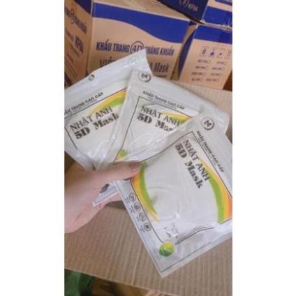 Khẩu trang 5D Nhật Anh thùng 100 cái (Màu Trắng)