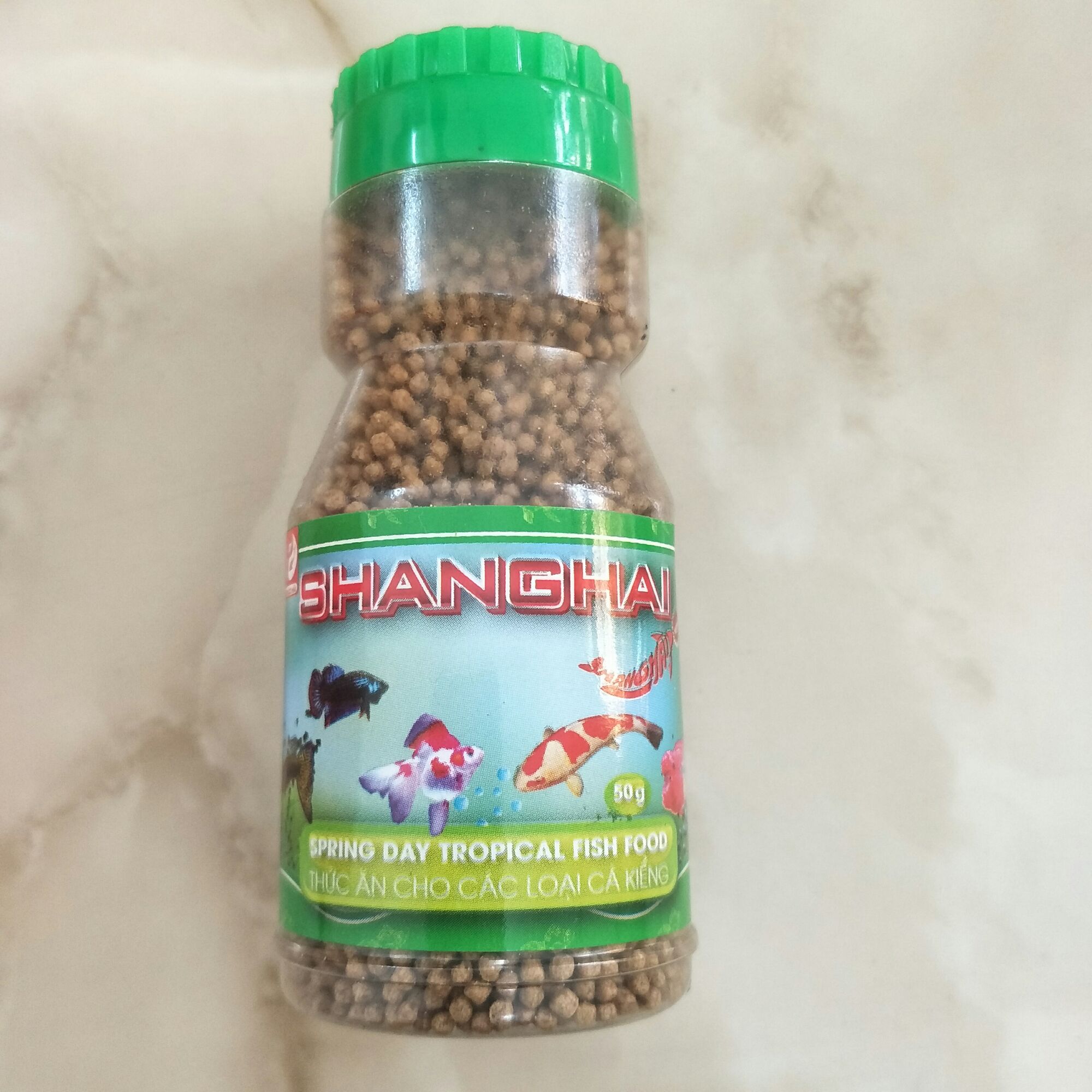 Thức ăn cho các loại cá kiểng Shanghai (loại hạt) 50g