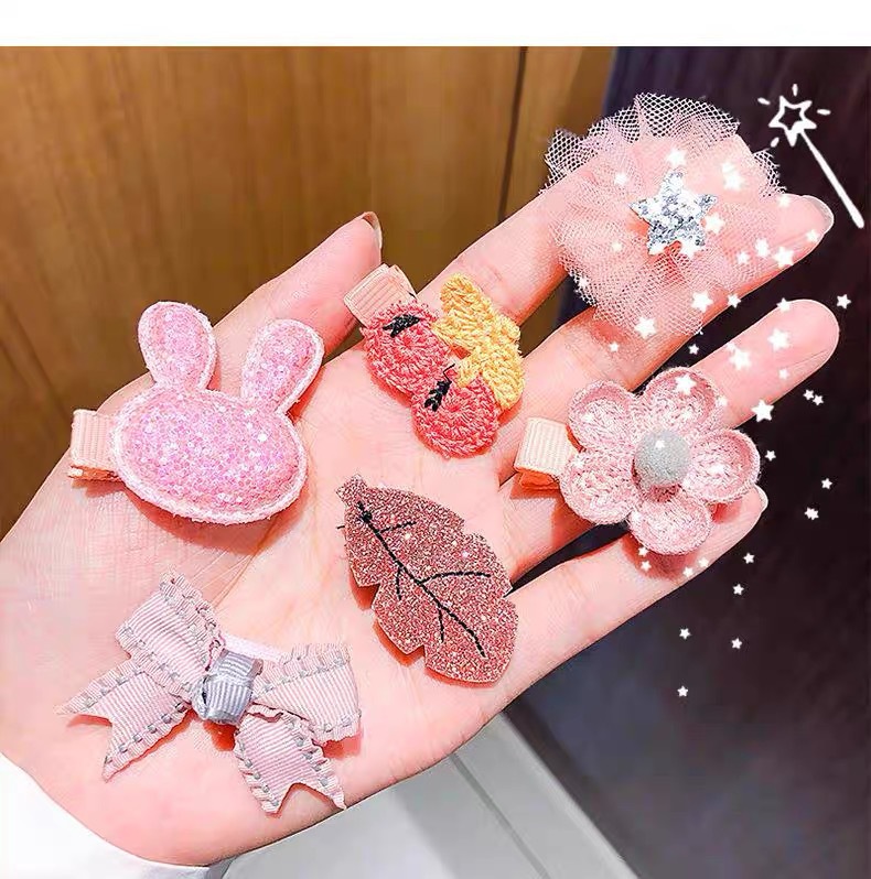 Sét 4 - 5 kẹp tóc xinh cho bé gái