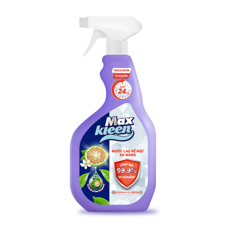 Nước lau bề mặt đa năng MaxKleen chai 520ml