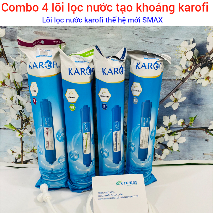 BÁO GIÁ Lõi Lọc Nước 4 5 6 | Shopee Lazada Sendo Tiki mới nhất 68 Combo 4 lõi tạo khoáng karofi - lõi lọc nước số 5,6,8,9 karofi