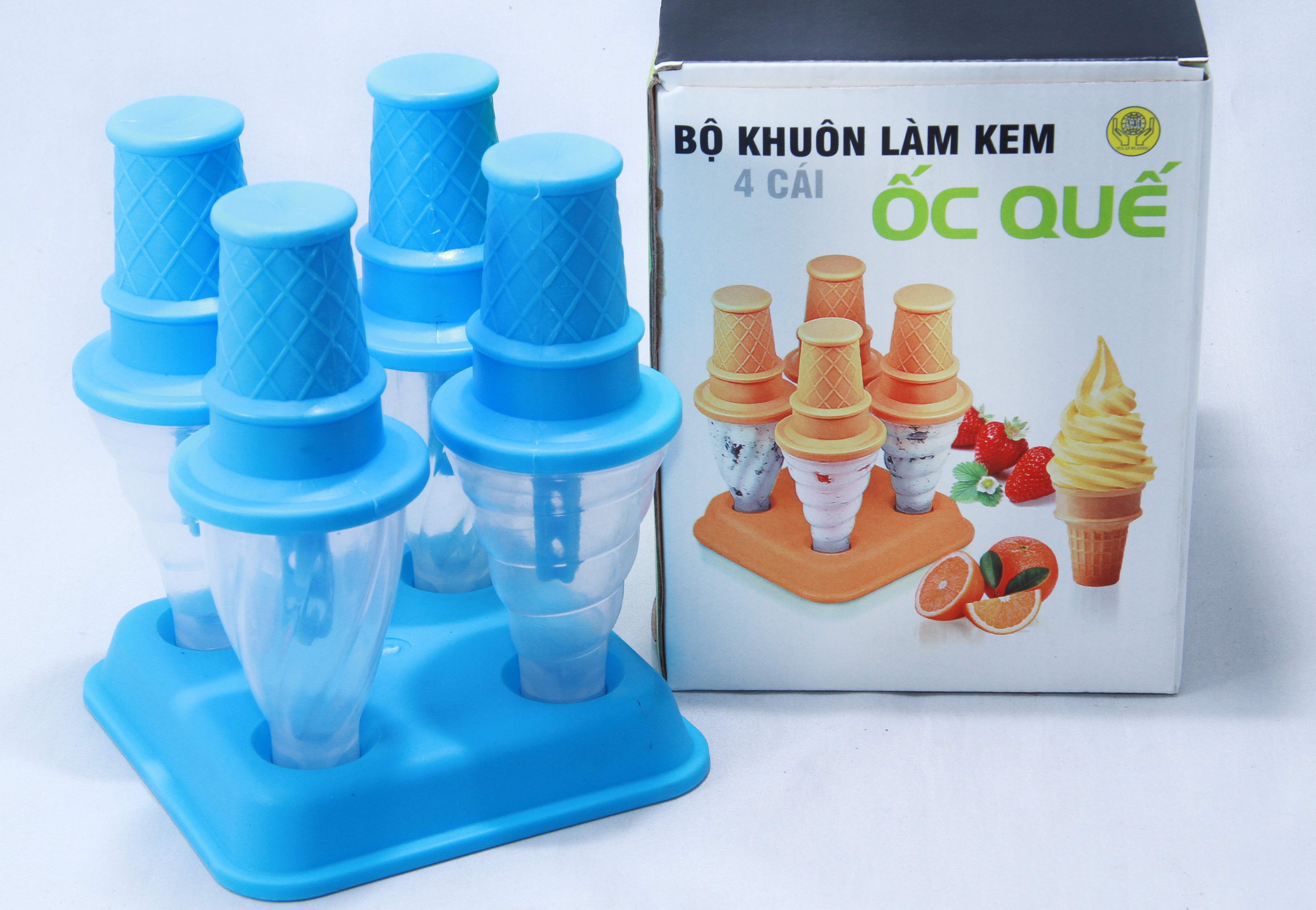 Bộ khuôn làm kem Ốc quế
