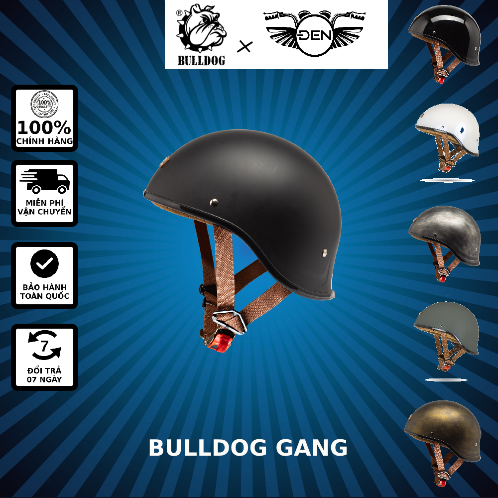 Bandz Bulldog helmet-shiny black-genuine helmet