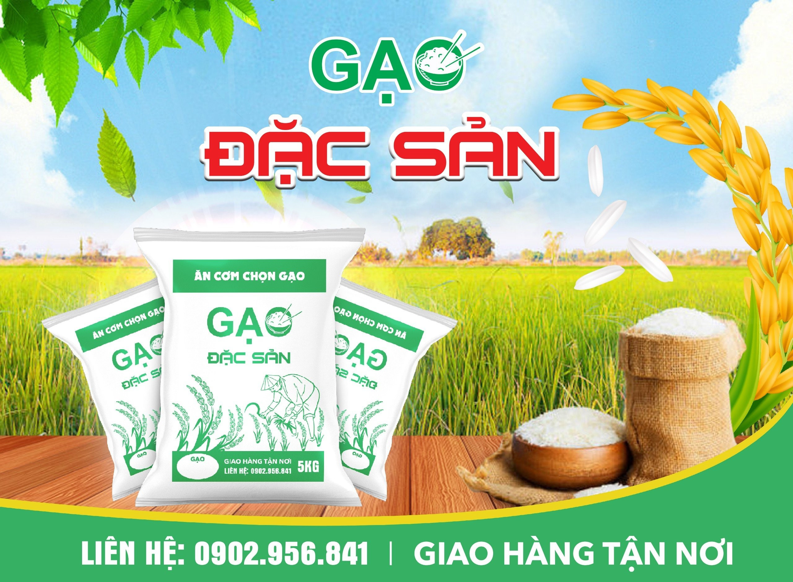 Gạo Đài Thơm Tám dẻo - 5kg