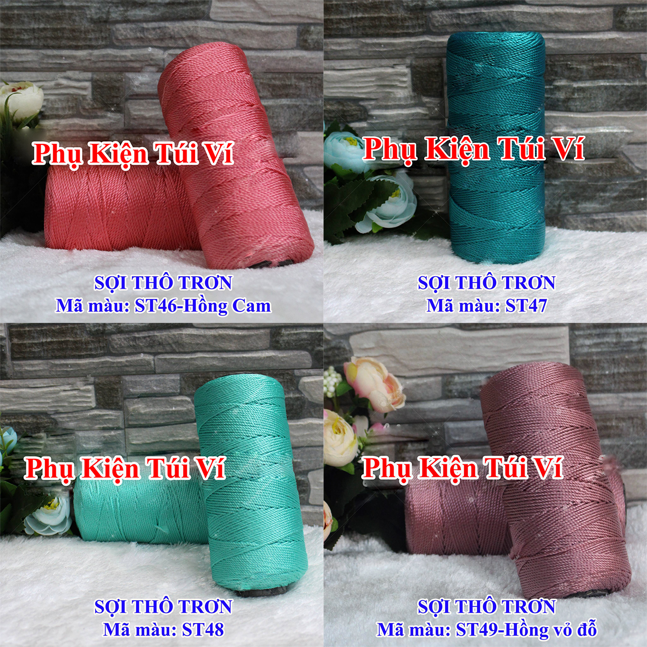 Sợi Thô Trơn Lõi Nặng (25k/cuộn/~200g)