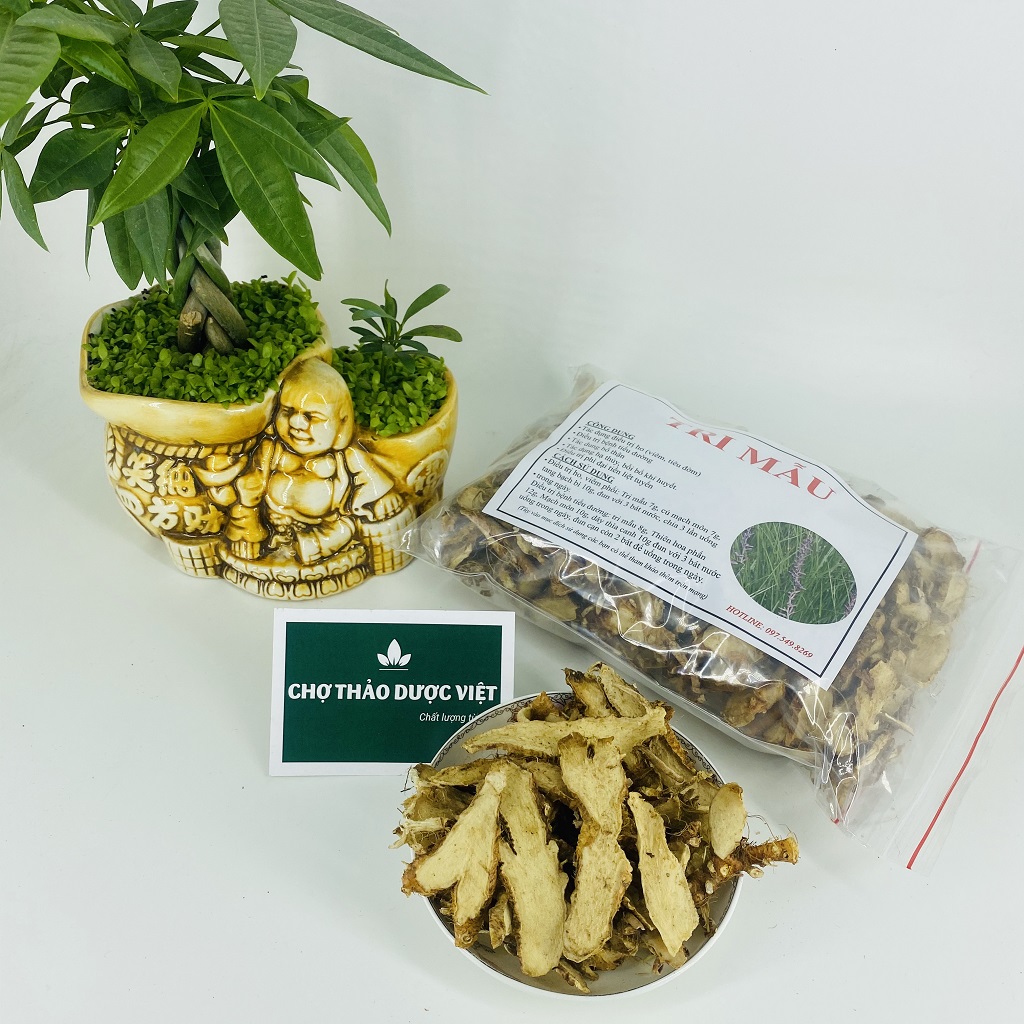 Tri mẫu 100g, thái lát, khô, sạch - Chợ Thảo Dược Việt