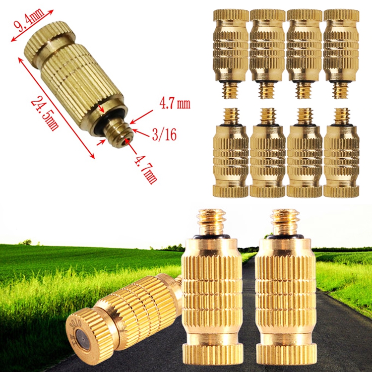 Béc phun sương số lượng 10 cái, phun mịn làm mát không khí