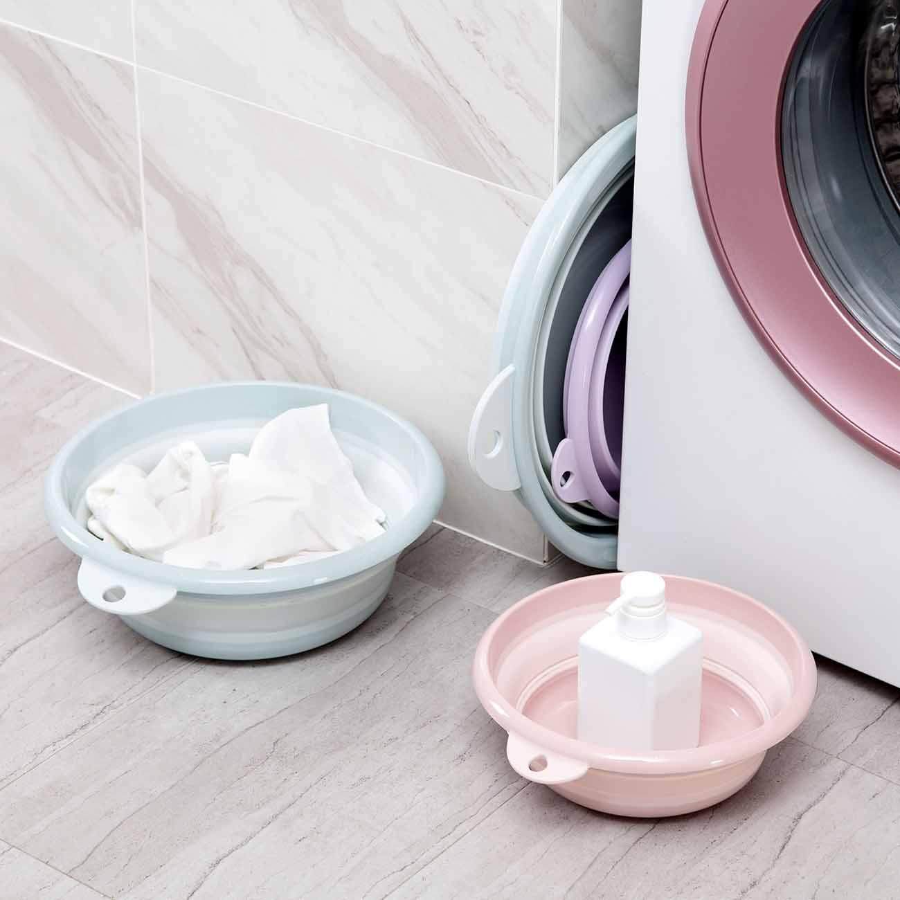 Homenhome Chậu Rửa Gấp Gọn Chậu Rửa Bằng Nhựa Bồn Rửa Du Lịch