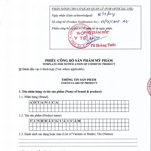 Tinh dầu giải cảm phân đoạn Aotanica
