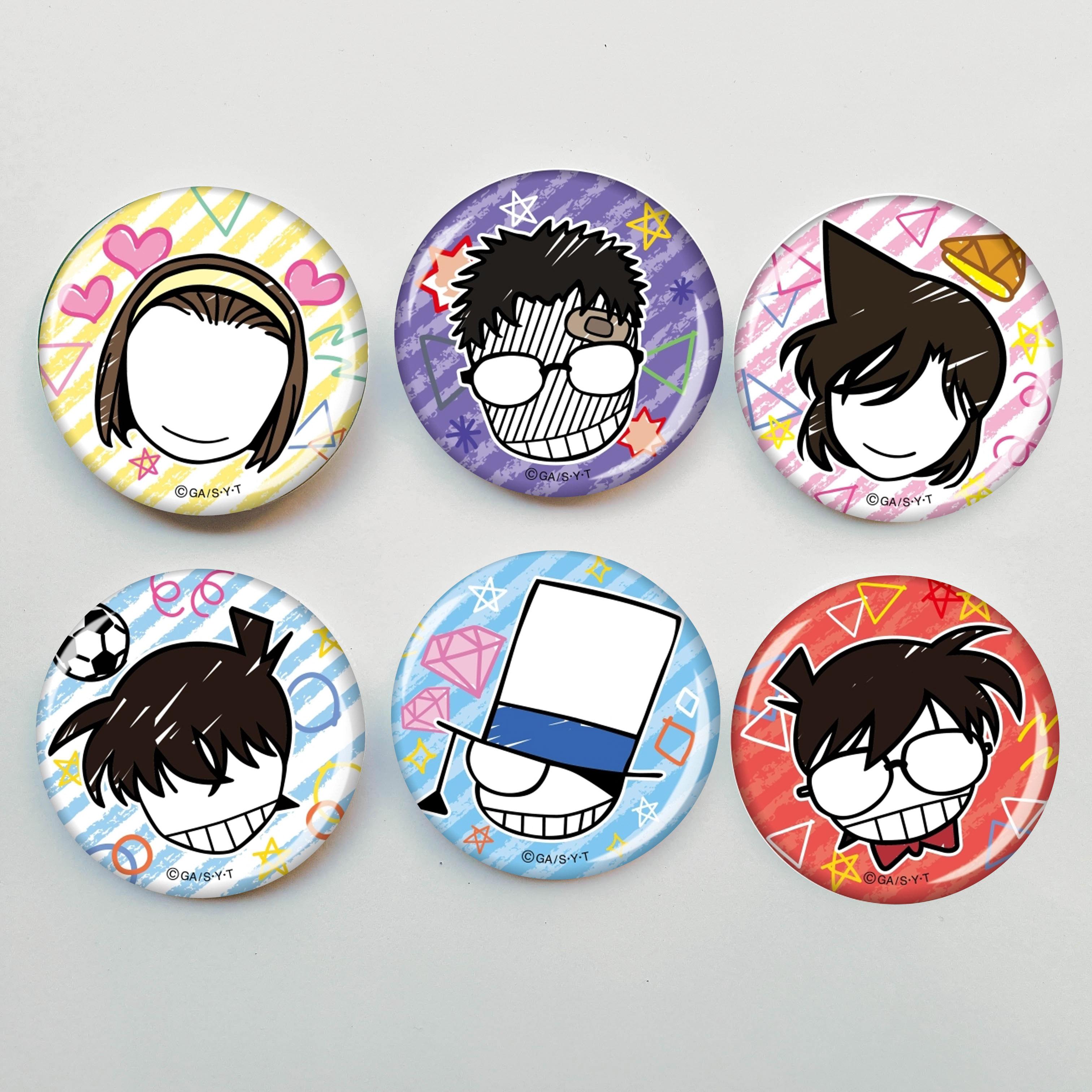 [HCM]Set 6 Huy hiệu Anime Thám tử lừng danh Conan