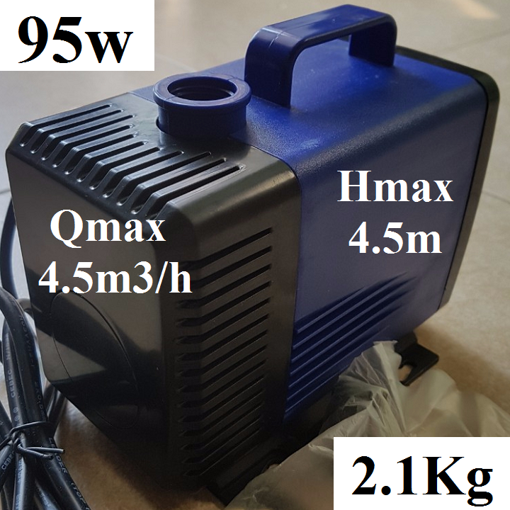 [HCM]Bơm chìm hồ cá 220v-95w-4.5m3h