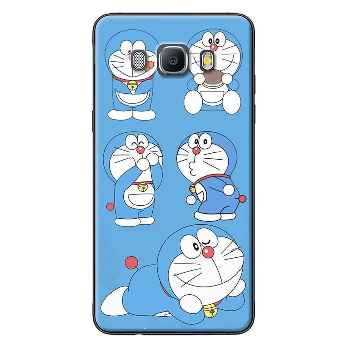 Ốp lưng dành cho Samsung Galaxy J3 mẫu Doraemon ham ăn
