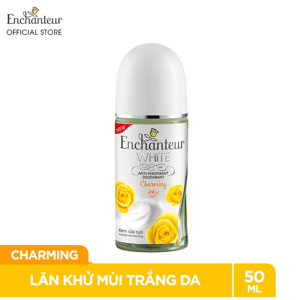Lăn khử mùi trắng da Enchanteur Charming nồng nàn duyên dáng dưỡng trắng vùng dưới cánh tay 50ml