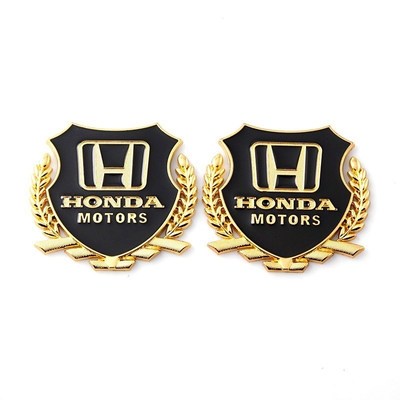 Bộ 02 Logo Bông lúa Honda - Phụ Kiện Đồ Chơi Ô Tô Xe Hơi EUNOIA