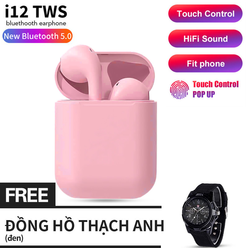 Tai Nghe Bluetooth i12s Đa Chức Năng Hỗ Trợ Cho Mọi Dòng Máy, Âm Thanh Vòm, Cửa Sổ Kết Nối - Tai Nghe Bluetooth Mini Không Dây, Tai nghe buetooth