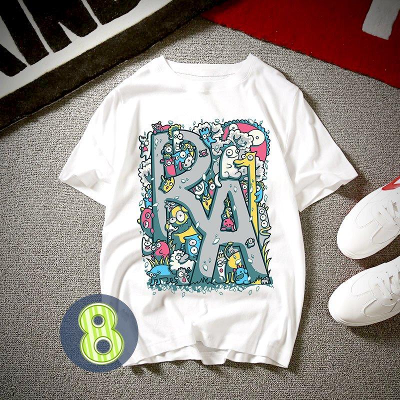 Áo thun unisex phong cách in hình họa tiết RA ATN452
