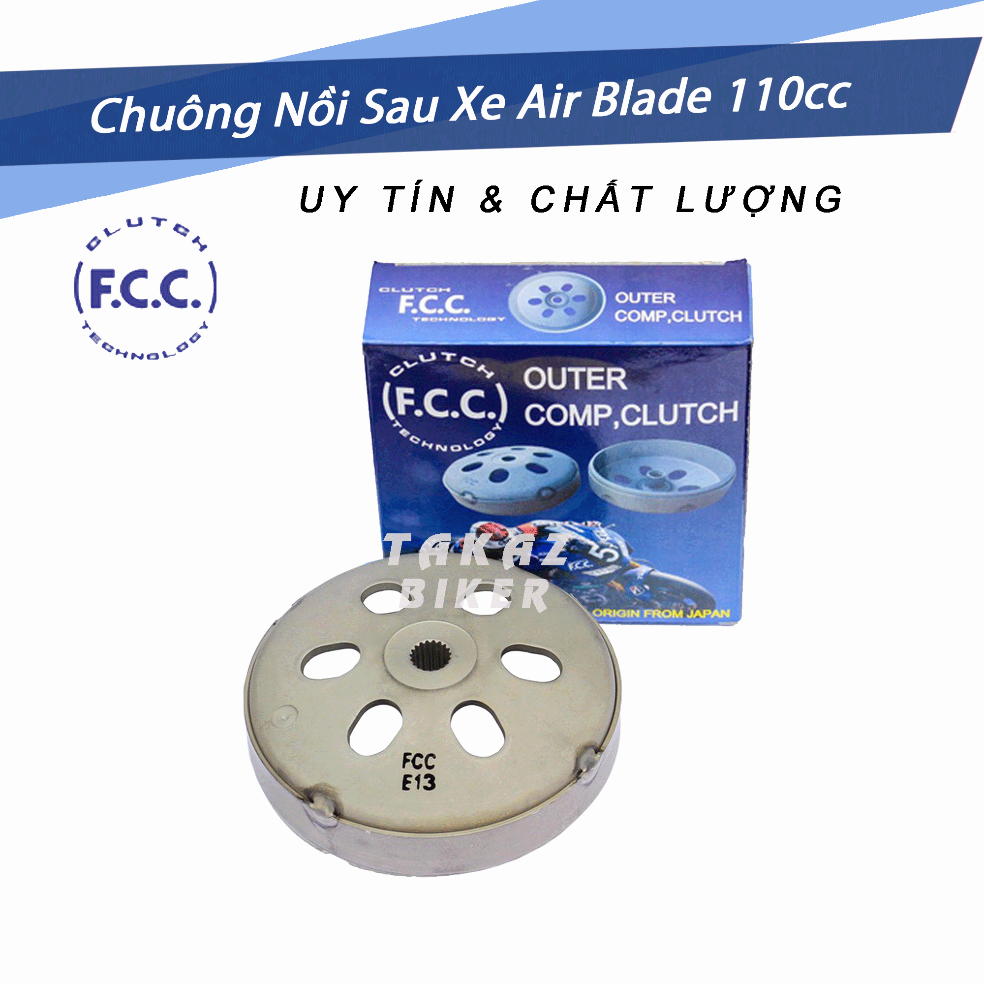 (chính hãng) [HCM][ Vison Fi K44 ] Chuông Nồi FCC Xe Tay Ga : Honda Vison Fi 2014