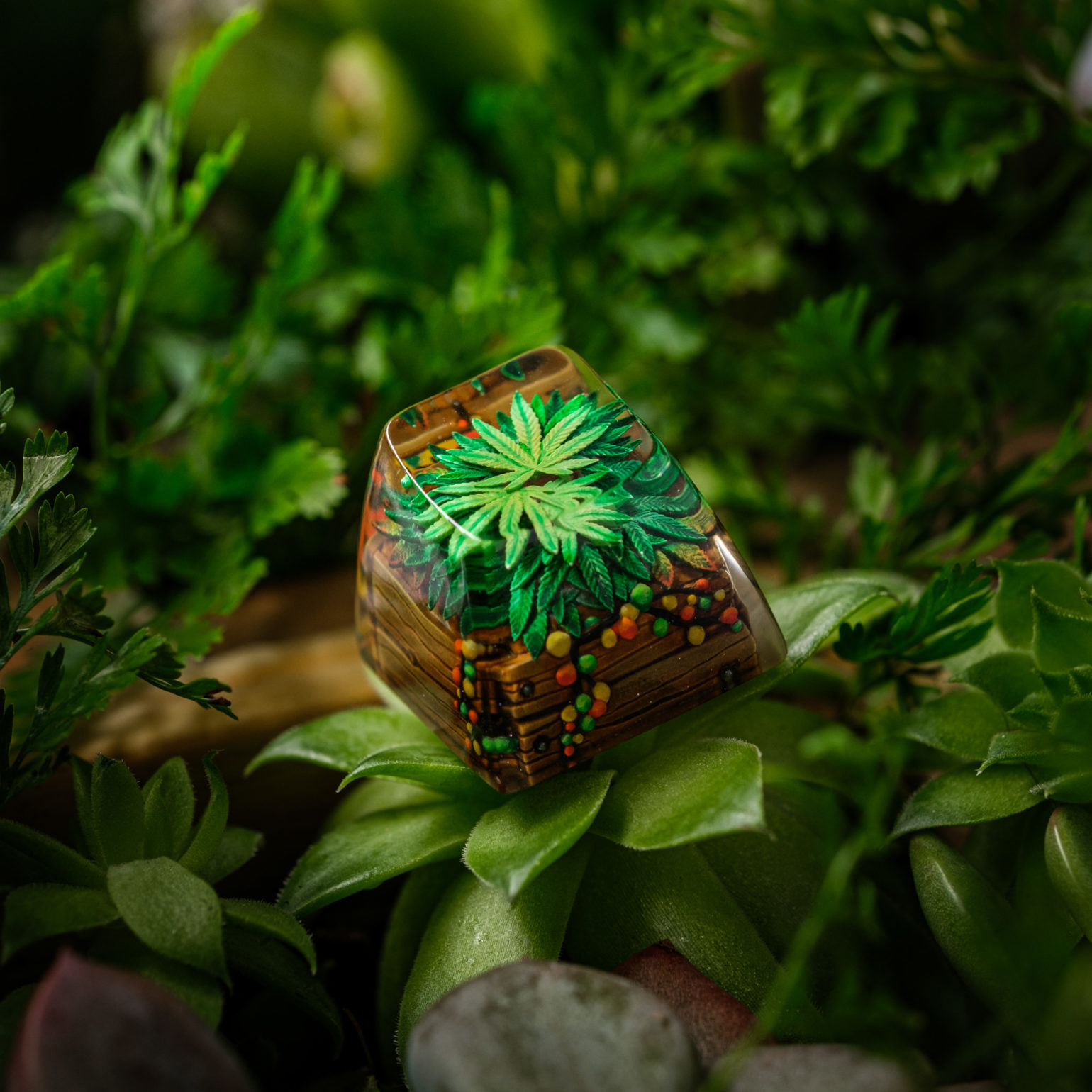 Keycap Artisan bàn phím cơ Dwarf Factory TERRARIUM V2 - Hàng chính hãng