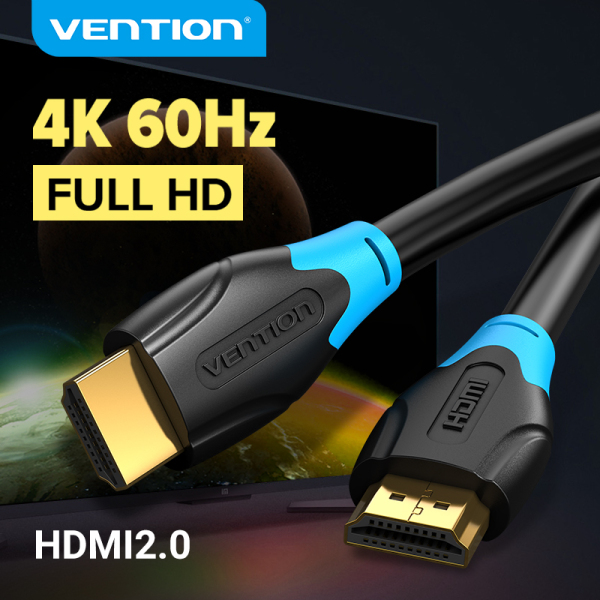 Vention HDMI Cable 4K 60Hz High Speed HDMI Male to Male 2.0 Cable HDMI Adapter with 3D for HD TV Projector Laptop PS3 PS4 PC Monitor Switch HDMI Cord1m 1.5m 2m 3m 5m 8m 10m