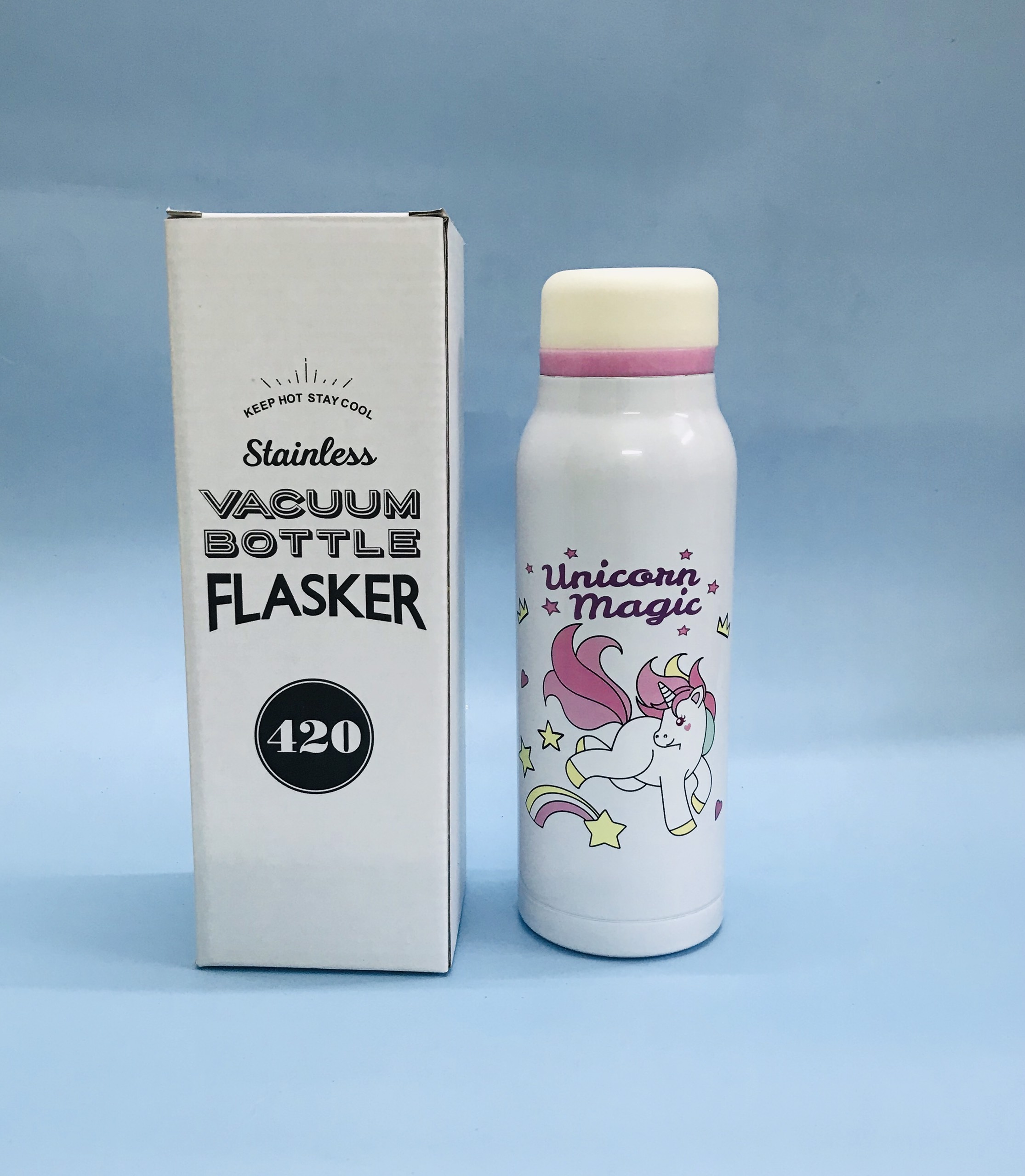 bình giữ nhiệt VACCUUM FLASKER 420 [ INOX 304, 420ML, LÕI CÓ LỌC TRÀ]
