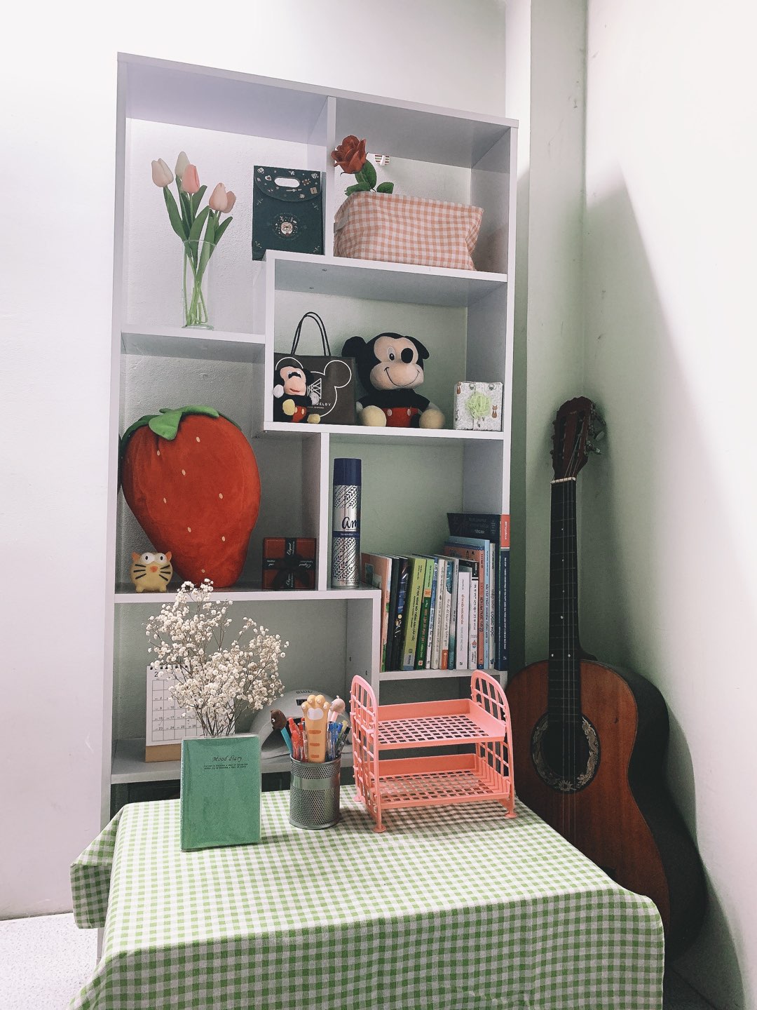 [HCM]Kệ sách gỗ để sàn đa tầng thông minh KS04
