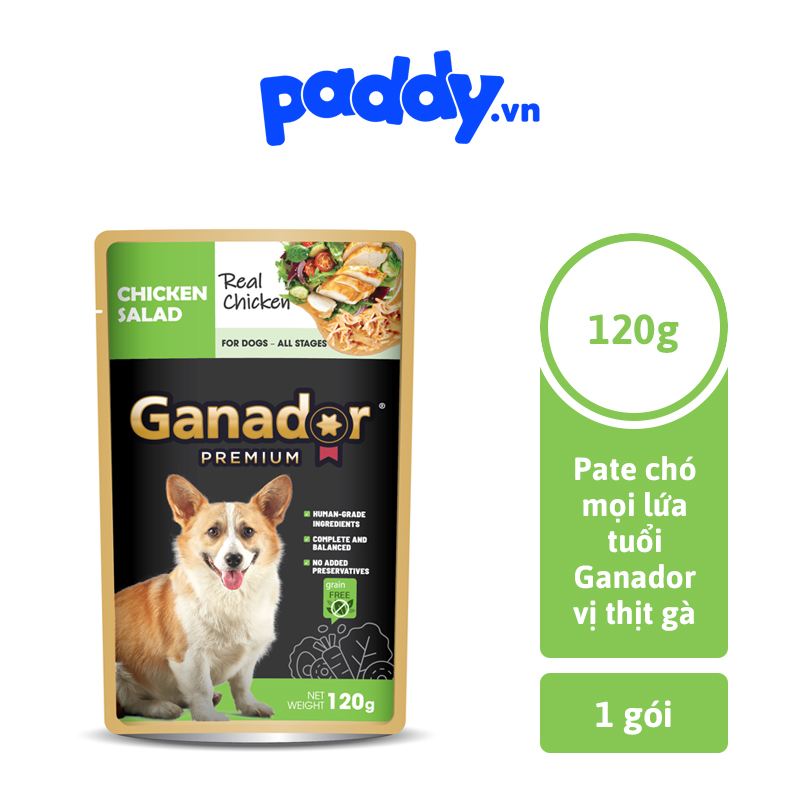 Pate Ganador Chó Mọi Lứa Tuổi Thịt Gà