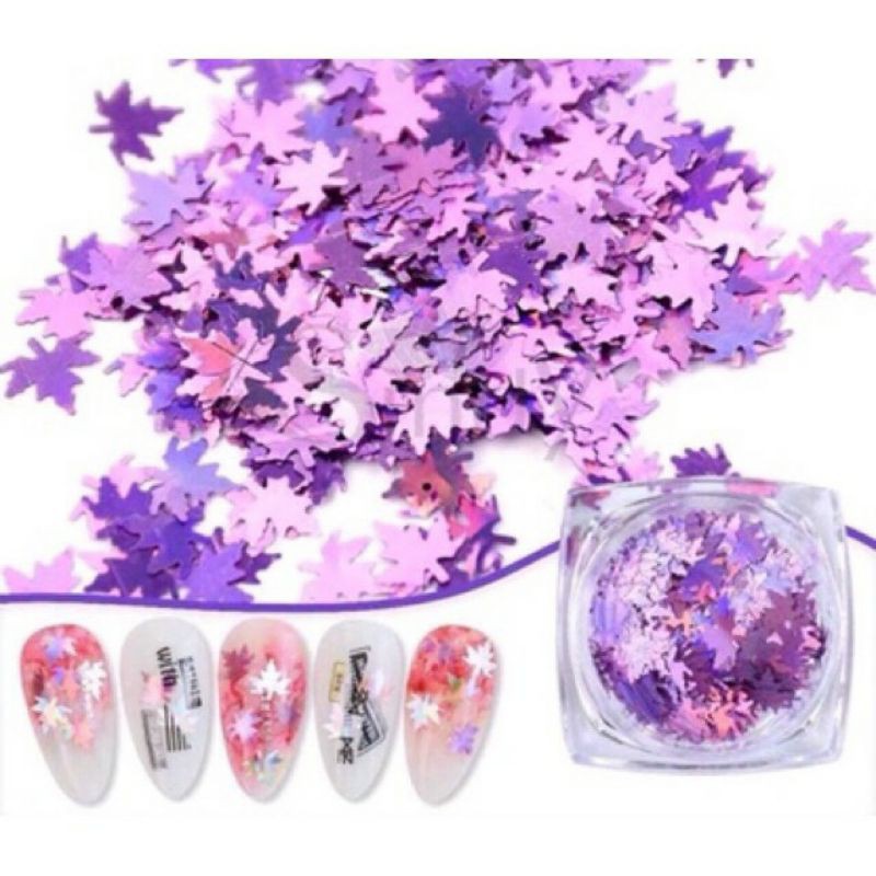 Set trang trí lá phong Nail - sinailmi