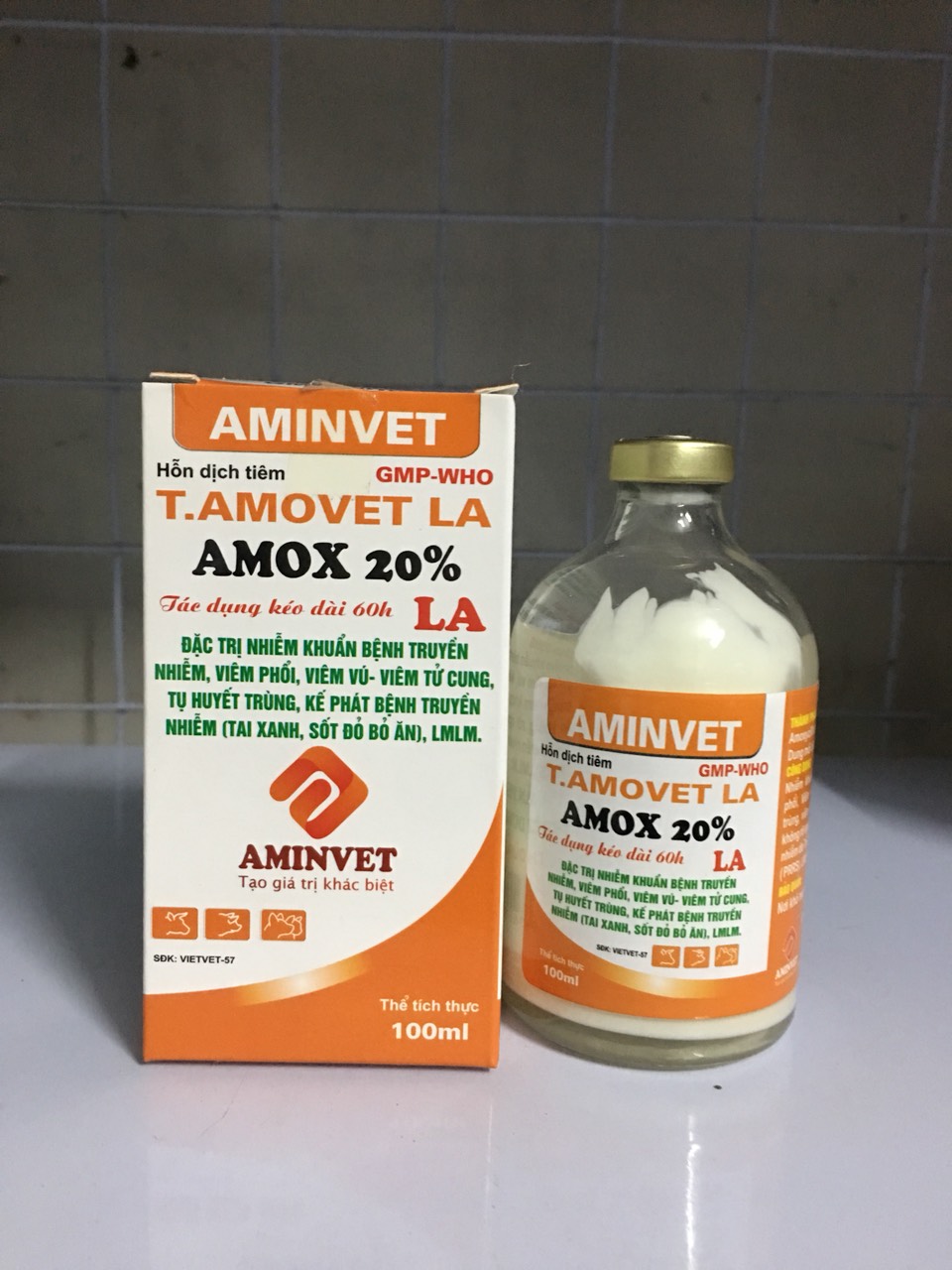 Amox 20% aminvet (100ml) chỉ dùng trong thú y