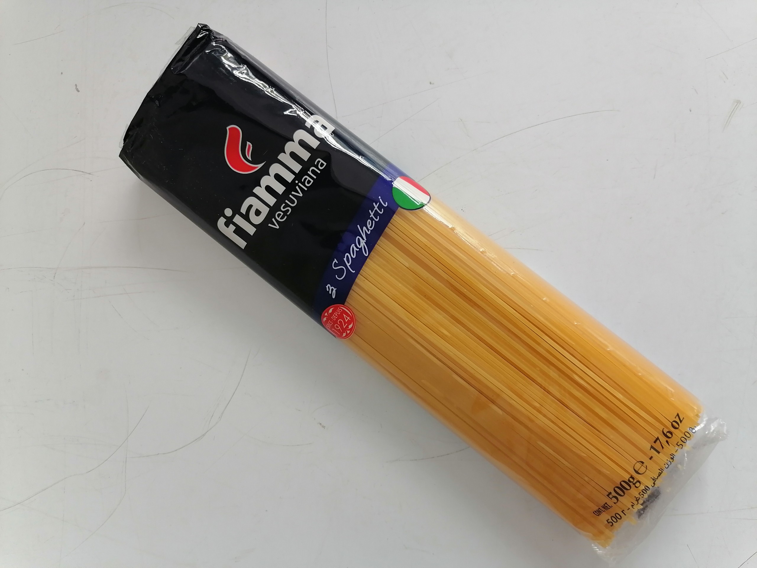 500g Mỳ Ý số 3 Italia FIAMMA No.3 Spaghetti halal atu-hk