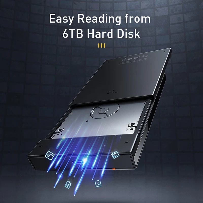 Box ổ cứng rời HDD Baseus Full Speed Series 2.5″ Enclosure (USB 3.0 Adapter Type C 3.1 HDD Box)