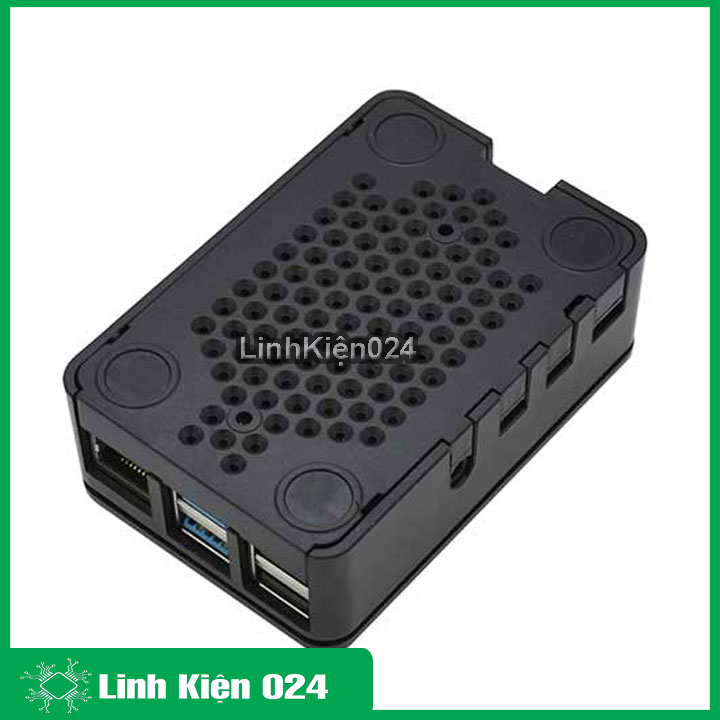 Vỏ raspberry pi 4b màu đen