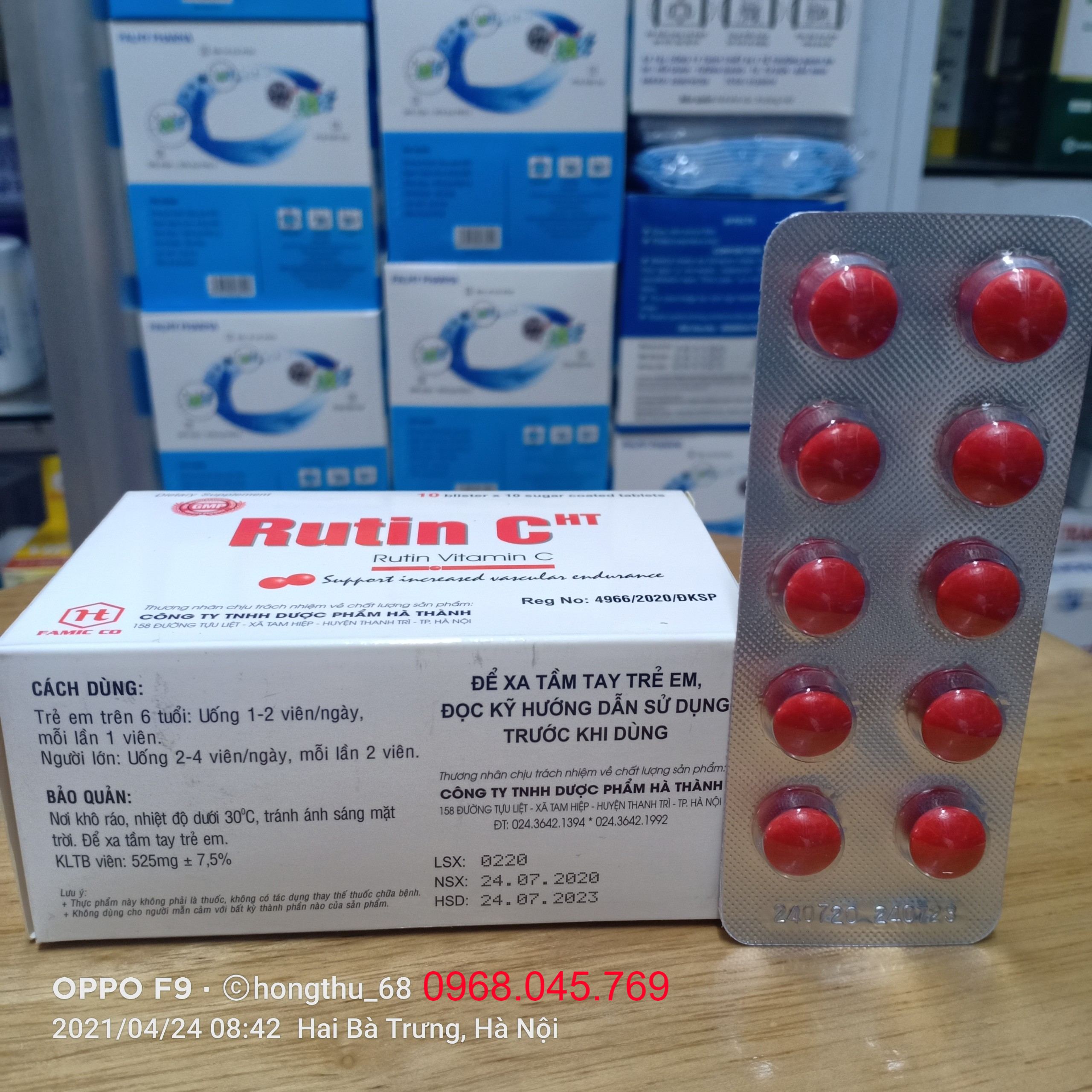 Rutin C hộp 100 viên