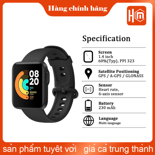 Đồng hồ thông minh Xiaomi Mi Watch Lite REDMIWT02 - chính hãng