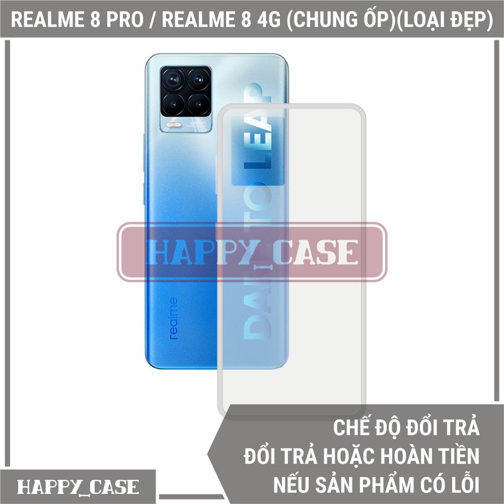Ốp Lưng Điện Thoại Realme 8 Pro / Realme 8 4G (Chung Ốp Lưng)(Loại Đẹp) Thin Transparent Silicon