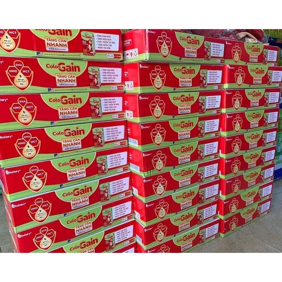 Sữa Colosgain Colos Gain Pha Sẵn 110ml Thùng 48 hộp [Date 09/2025]