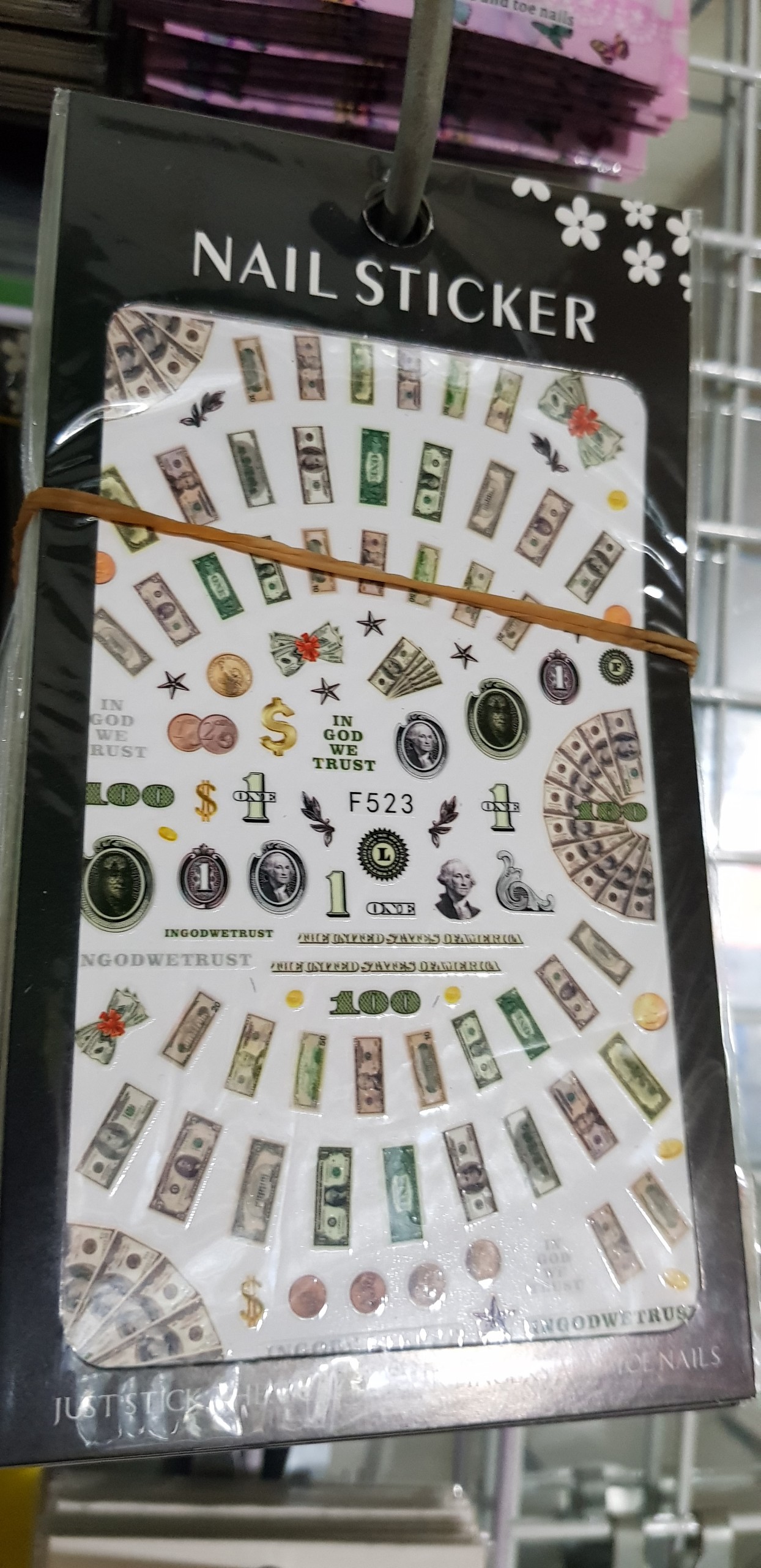 sticker trang trí móng mã F523