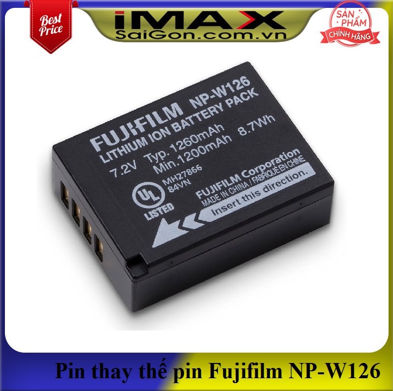 Pin thay thế pin máy ảnh Fujifilm NP-W126