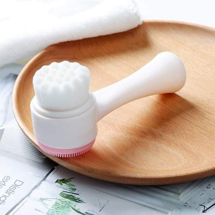 Cọ rửa mặt massage 2 đầu silicon siêu sạch