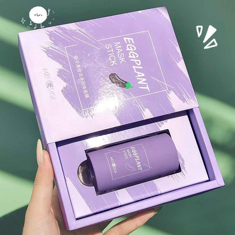 [HCM]Mặt Nạ Bùn Trà Xanh - Cà Tím Mengsiqi Dạng Đầu Lăn