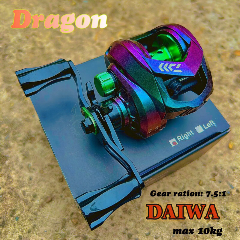 Máy ngang câu lure Daiwa tiếng Drag Click siêu phê